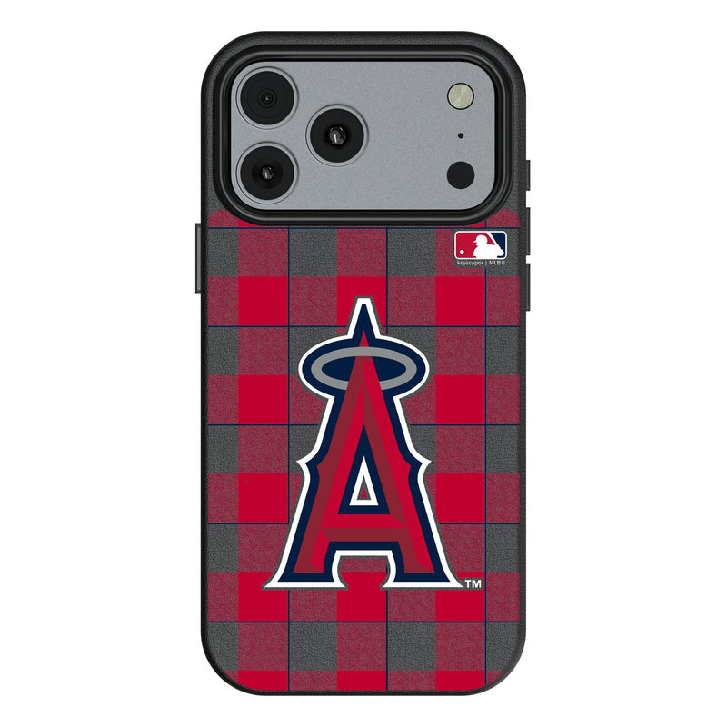 Los Angeles Angels Plaid iPhone MagSafe Compatible Phone Case for Apple iPhone