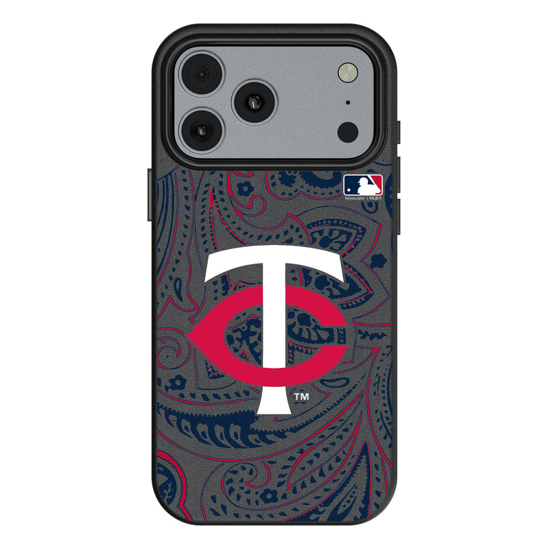 Minnesota Twins Paisley iPhone MagSafe Compatible Phone Case for Apple iPhone