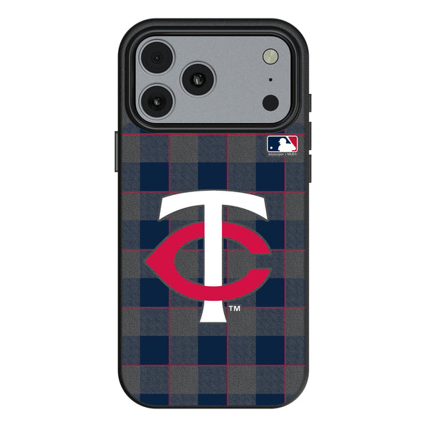 Minnesota Twins Plaid iPhone MagSafe Compatible Phone Case for Apple iPhone