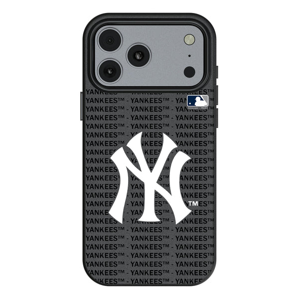 New York Yankees Text Backdrop iPhone MagSafe Compatible Phone Case for Apple iPhone