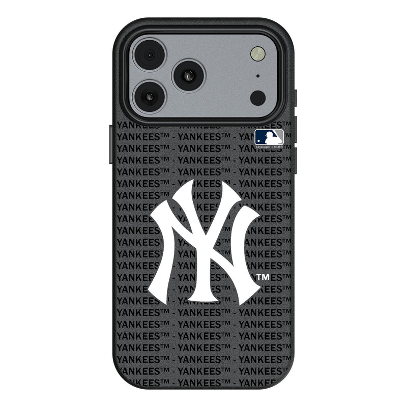 New York Yankees Text Backdrop iPhone MagSafe Compatible Phone Case for Apple iPhone