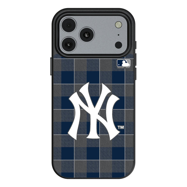 New York Yankees Plaid iPhone MagSafe Compatible Phone Case for Apple iPhone