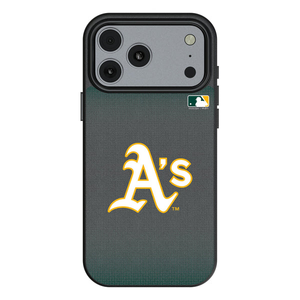 Oakland Athletics Linen iPhone MagSafe Compatible Phone Case for Apple iPhone