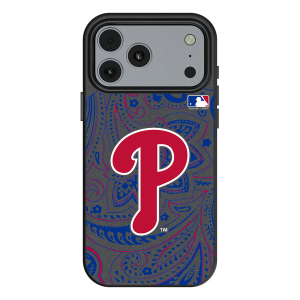Philadelphia Phillies Paisley iPhone MagSafe Compatible Phone Case for Apple iPhone