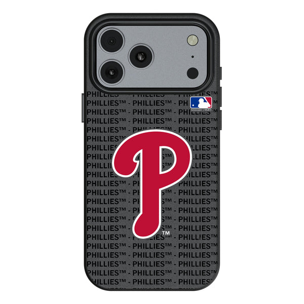 Philadelphia Phillies Text Backdrop iPhone MagSafe Compatible Phone Case for Apple iPhone