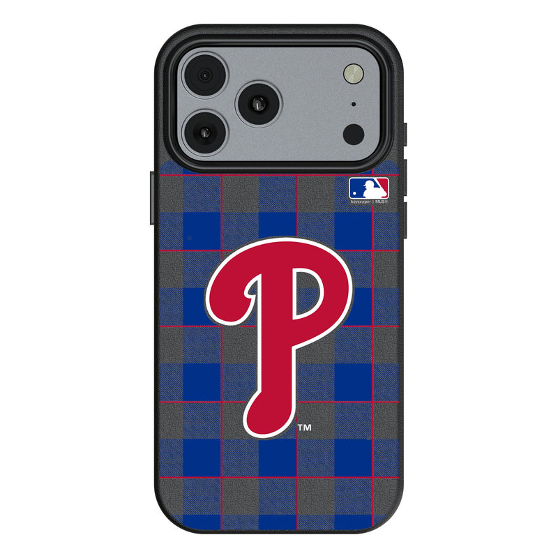 Philadelphia Phillies Plaid iPhone MagSafe Compatible Phone Case for Apple iPhone