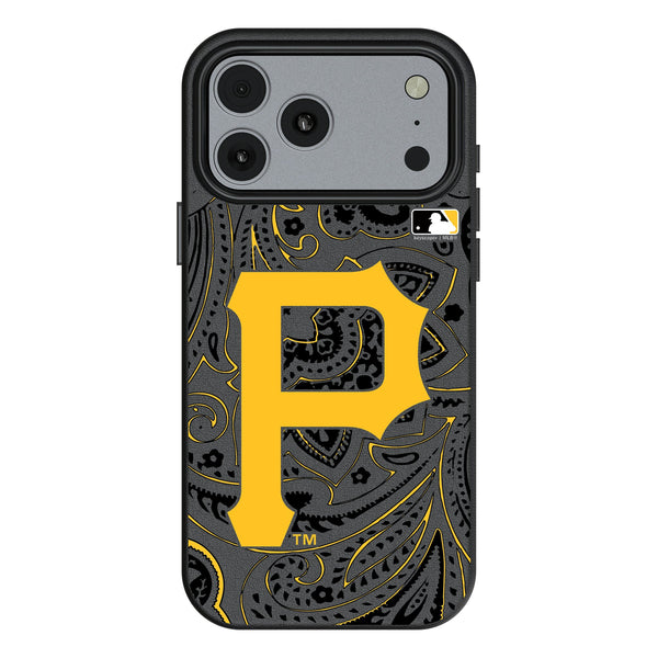 Pittsburgh Pirates Paisley iPhone MagSafe Compatible Phone Case for Apple iPhone