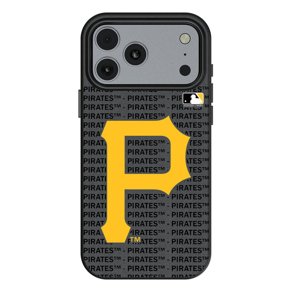 Pittsburgh Pirates Text Backdrop iPhone MagSafe Compatible Phone Case for Apple iPhone