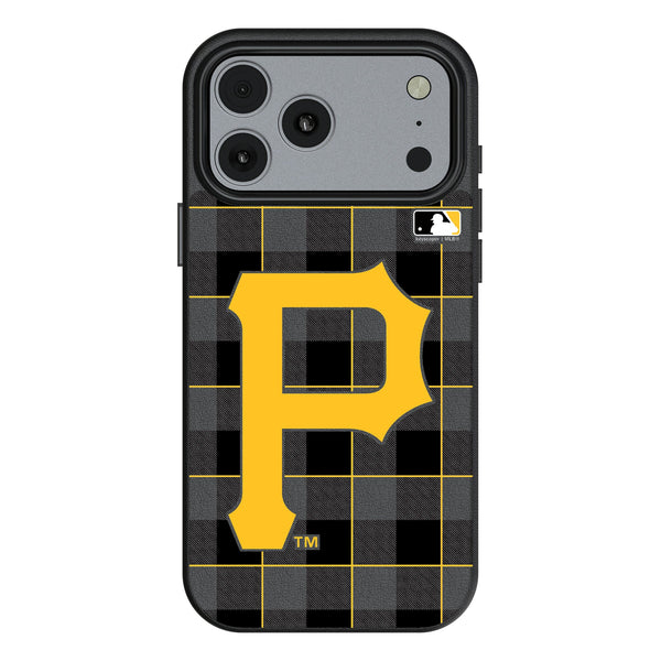 Pittsburgh Pirates Plaid iPhone MagSafe Compatible Phone Case for Apple iPhone