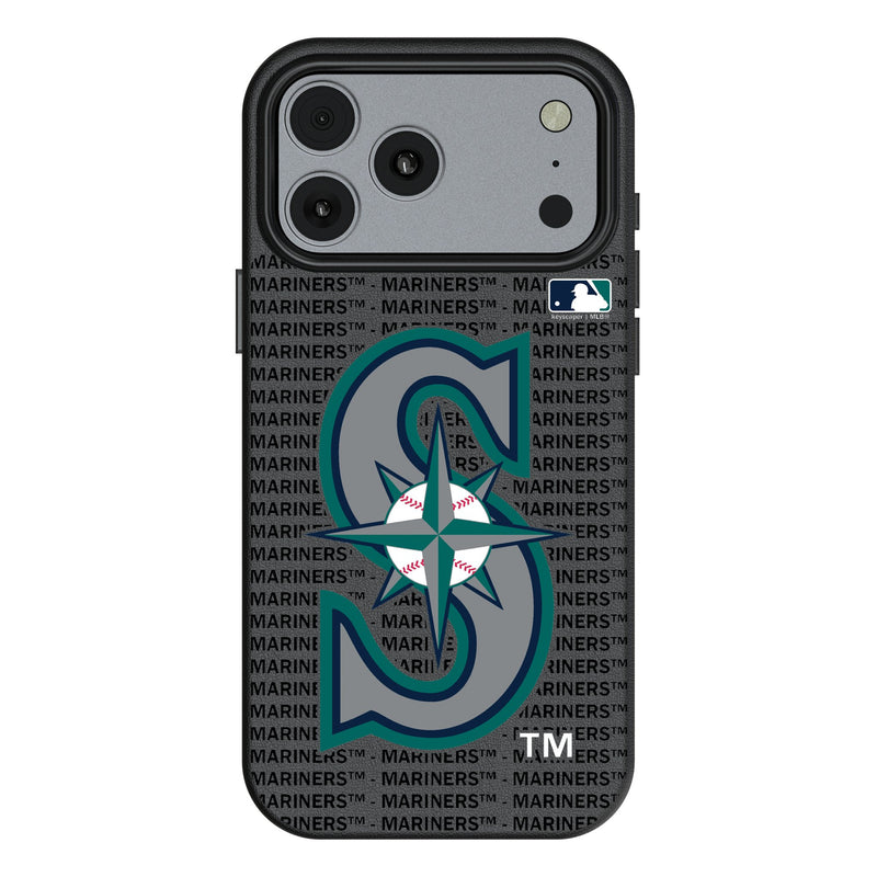 Seattle Mariners Text Backdrop iPhone MagSafe Compatible Phone Case for Apple iPhone