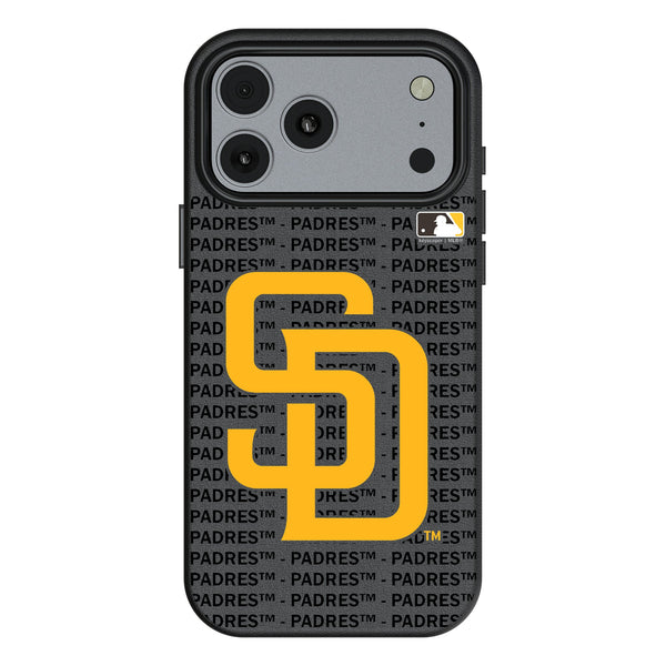 San Diego Padres Text Backdrop iPhone MagSafe Compatible Phone Case for Apple iPhone