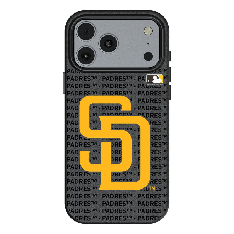 San Diego Padres Text Backdrop iPhone MagSafe Compatible Phone Case for Apple iPhone