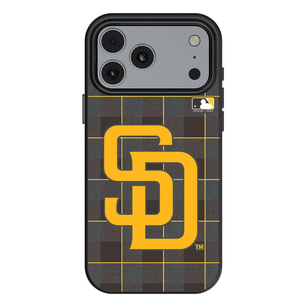 San Diego Padres Plaid iPhone MagSafe Compatible Phone Case for Apple iPhone