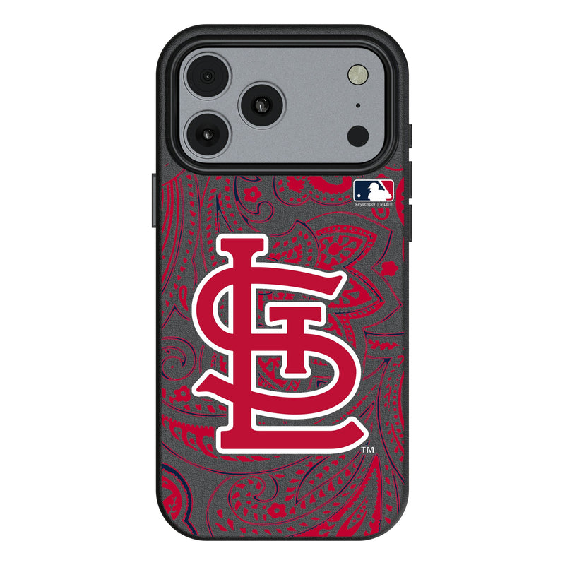 St Louis Cardinals Paisley iPhone MagSafe Compatible Phone Case for Apple iPhone