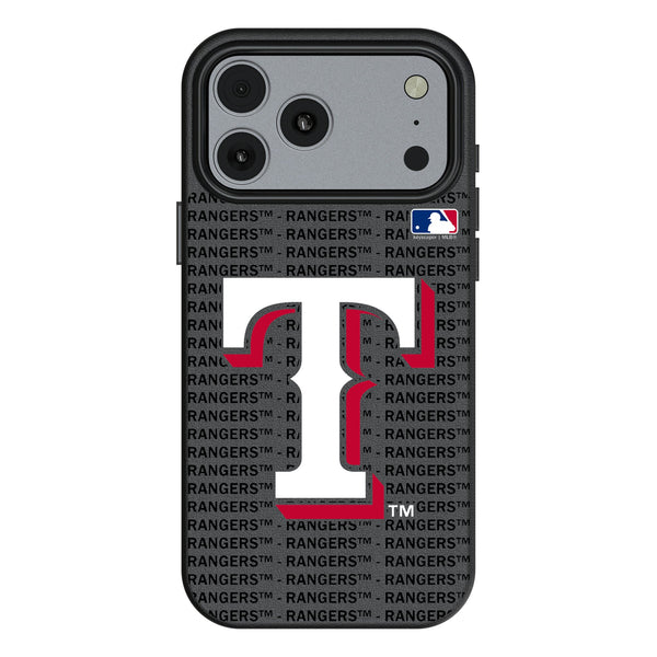 Texas Rangers Text Backdrop iPhone MagSafe Compatible Phone Case for Apple iPhone