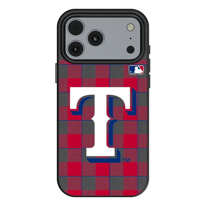 Texas Rangers Plaid iPhone MagSafe Compatible Phone Case for Apple iPhone