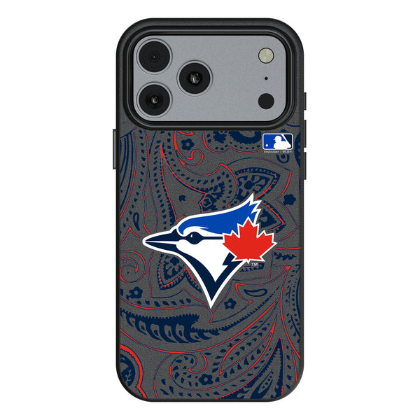Toronto Blue Jays Paisley iPhone MagSafe Compatible Phone Case for Apple iPhone