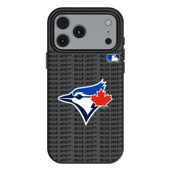 Toronto Blue Jays Text Backdrop iPhone MagSafe Compatible Phone Case for Apple iPhone