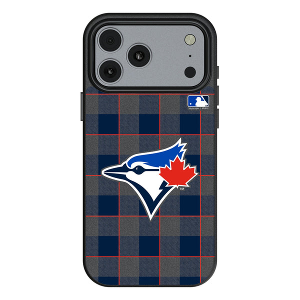 Toronto Blue Jays Plaid iPhone MagSafe Compatible Phone Case for Apple iPhone