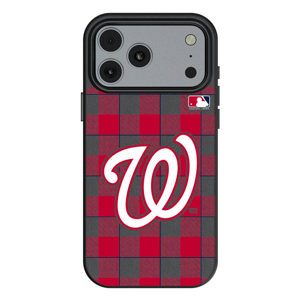 Washington Nationals Plaid iPhone MagSafe Compatible Phone Case for Apple iPhone