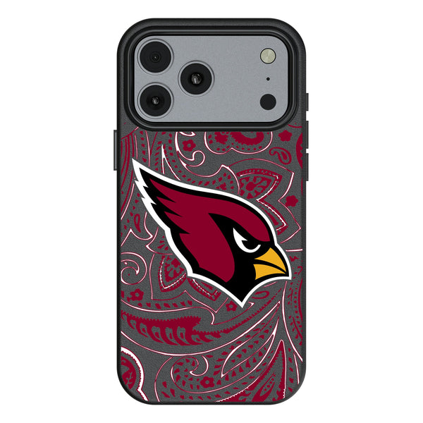 Arizona Cardinals Paisley iPhone MagSafe Compatible Phone Case for Apple iPhone