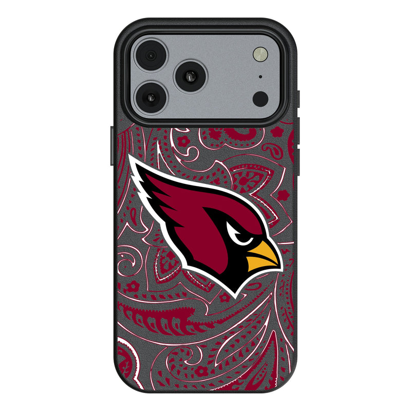 Arizona Cardinals Paisley iPhone MagSafe Compatible Phone Case for Apple iPhone
