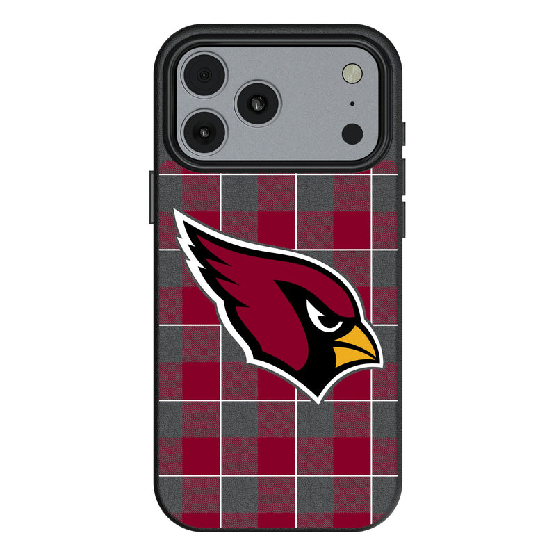 Arizona Cardinals Plaid iPhone MagSafe Compatible Phone Case for Apple iPhone