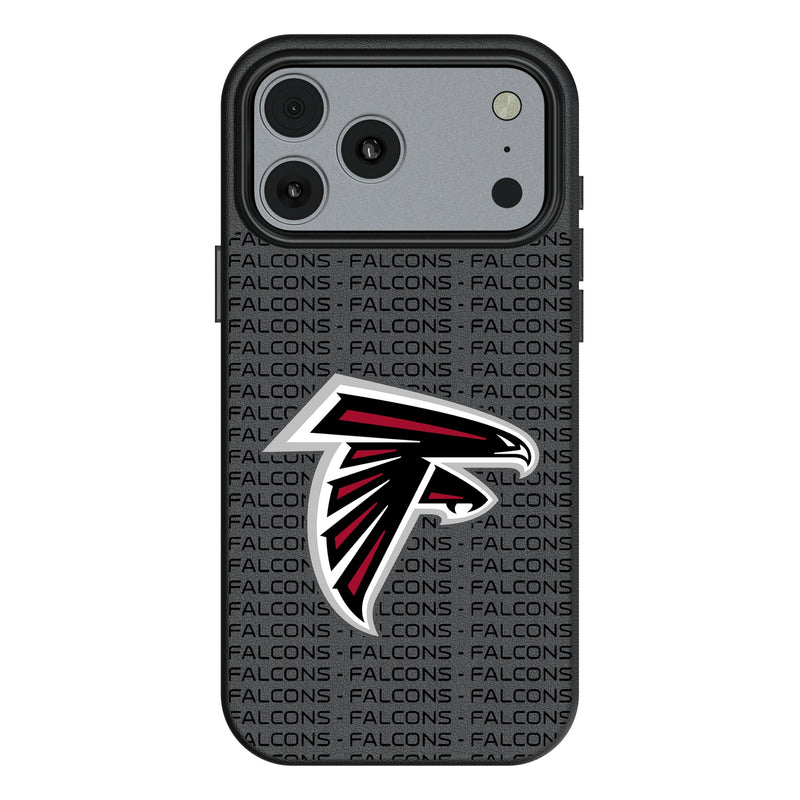 Atlanta Falcons Text Backdrop iPhone MagSafe Compatible Phone Case for Apple iPhone