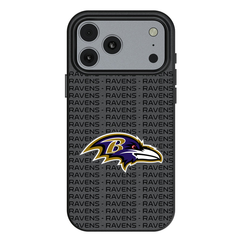 Baltimore Ravens Text Backdrop iPhone MagSafe Compatible Phone Case for Apple iPhone