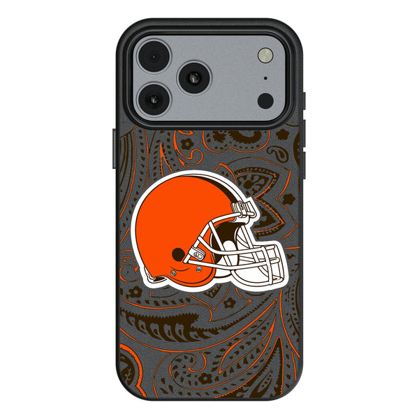 Cleveland Browns Paisley iPhone MagSafe Compatible Phone Case for Apple iPhone