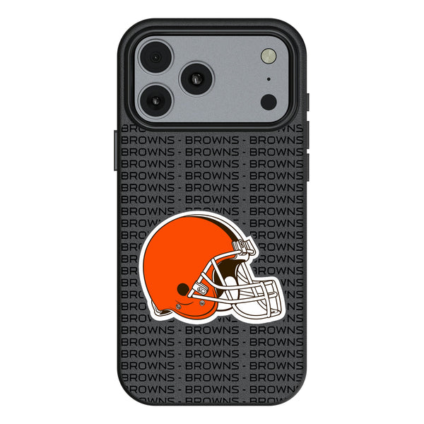 Cleveland Browns Text Backdrop iPhone MagSafe Compatible Phone Case for Apple iPhone