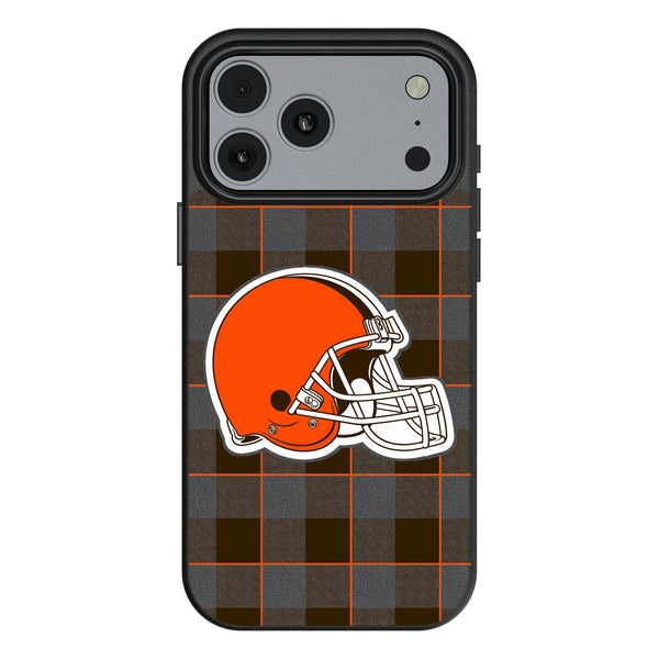 Cleveland Browns Plaid iPhone MagSafe Compatible Phone Case for Apple iPhone