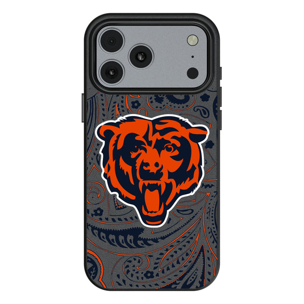 Chicago Bears Paisley iPhone MagSafe Compatible Phone Case for Apple iPhone