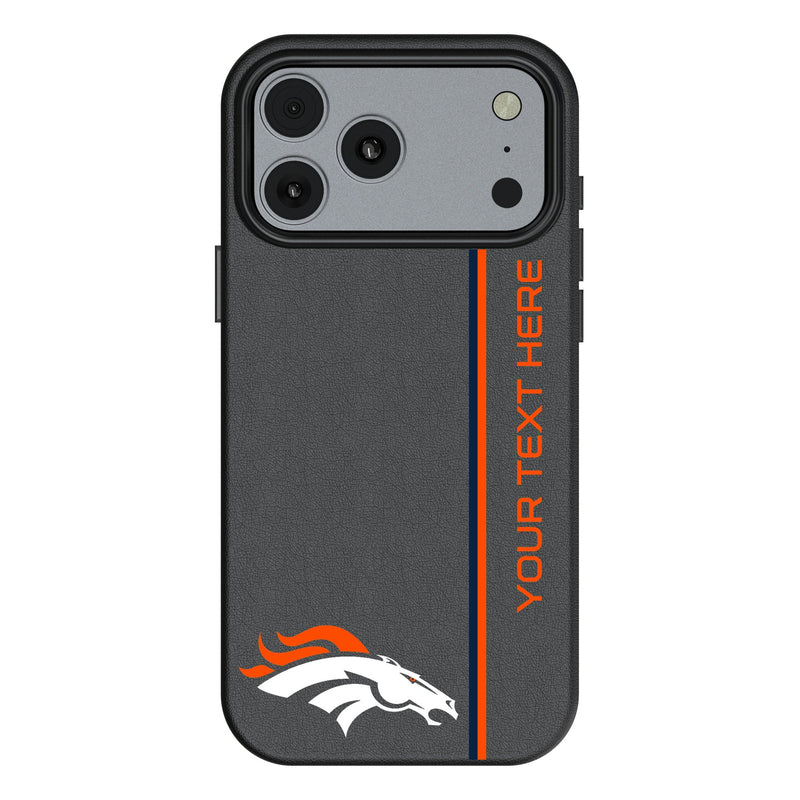 Denver Broncos Personalized Sidebard iPhone MagSafe Compatible Phone Case for Apple iPhone