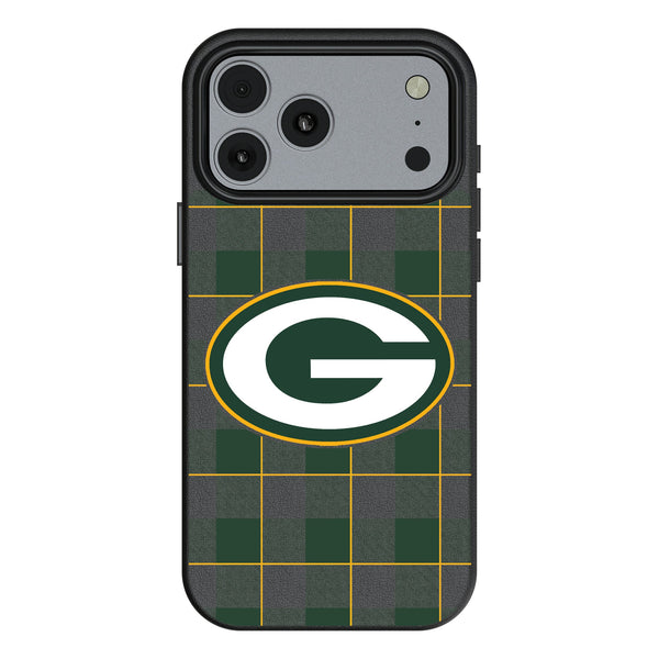 Green Bay Packers Plaid iPhone MagSafe Compatible Phone Case for Apple iPhone