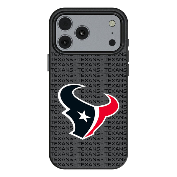 Houston Texans Text Backdrop iPhone MagSafe Compatible Phone Case for Apple iPhone