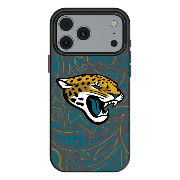 Jacksonville Jaguars Paisley iPhone MagSafe Compatible Phone Case for Apple iPhone