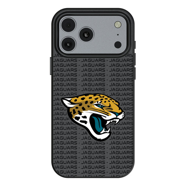 Jacksonville Jaguars Text Backdrop iPhone MagSafe Compatible Phone Case for Apple iPhone