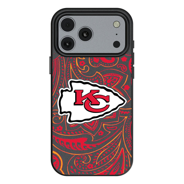 Kansas City Chiefs Paisley iPhone MagSafe Compatible Phone Case for Apple iPhone