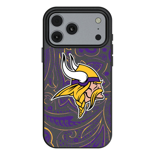Minnesota Vikings Paisley iPhone MagSafe Compatible Phone Case for Apple iPhone