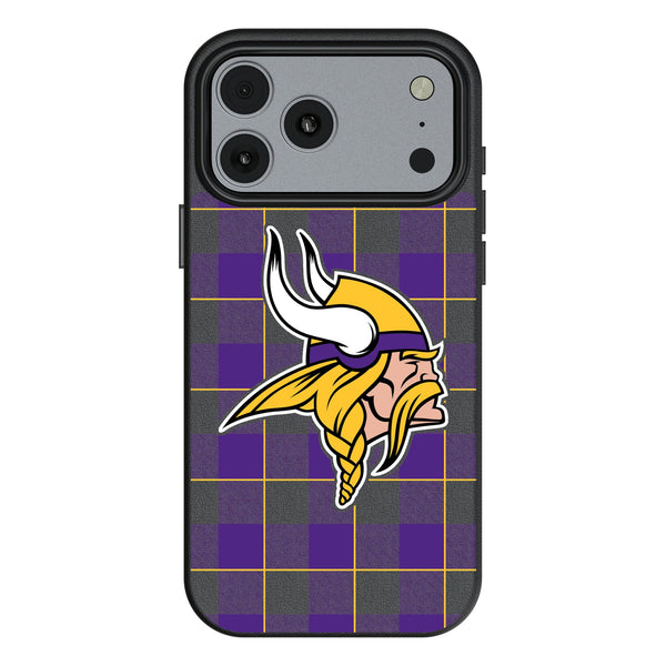 Minnesota Vikings Plaid iPhone MagSafe Compatible Phone Case for Apple iPhone