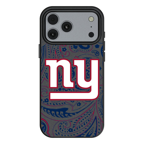 New York Giants Paisley iPhone MagSafe Compatible Phone Case for Apple iPhone