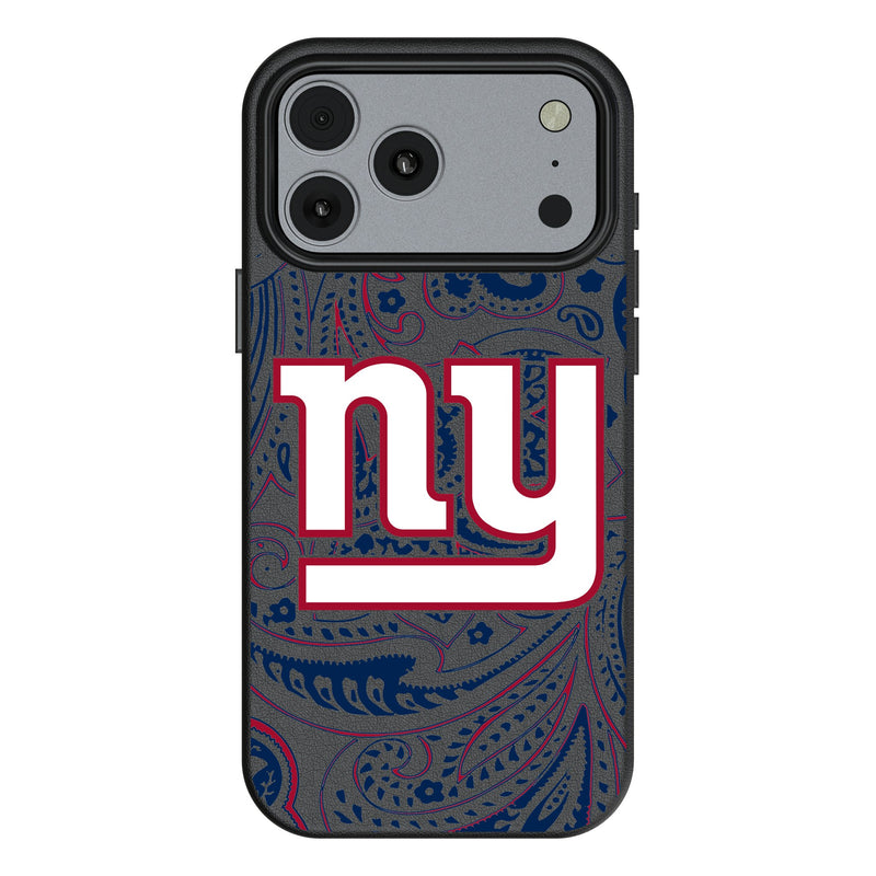 New York Giants Paisley iPhone MagSafe Compatible Phone Case for Apple iPhone