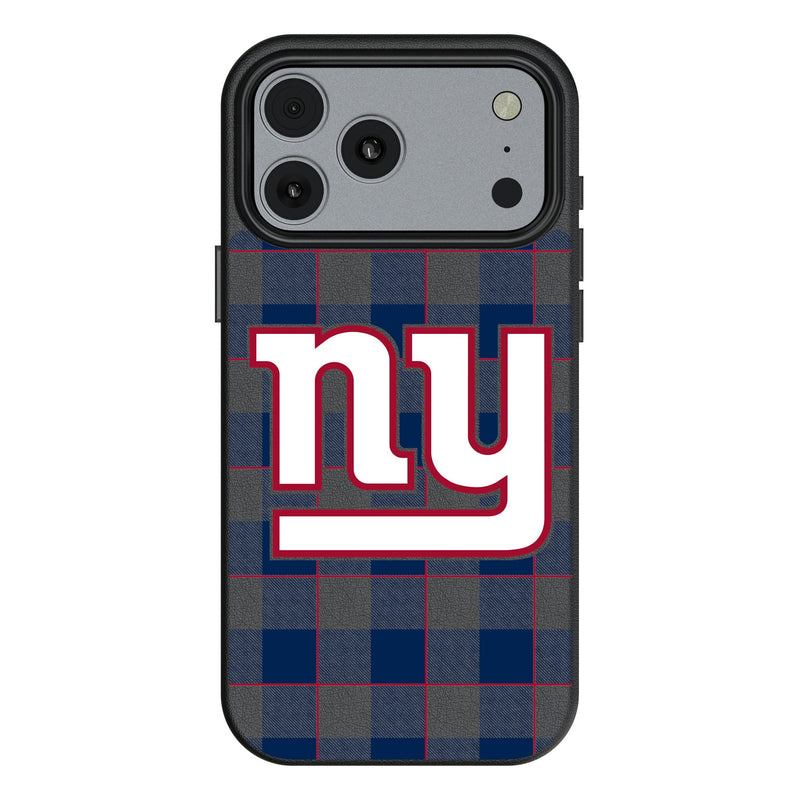 New York Giants Plaid iPhone MagSafe Compatible Phone Case for Apple iPhone