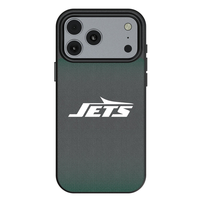 New York Jets Linen iPhone MagSafe Compatible Phone Case for Apple iPhone
