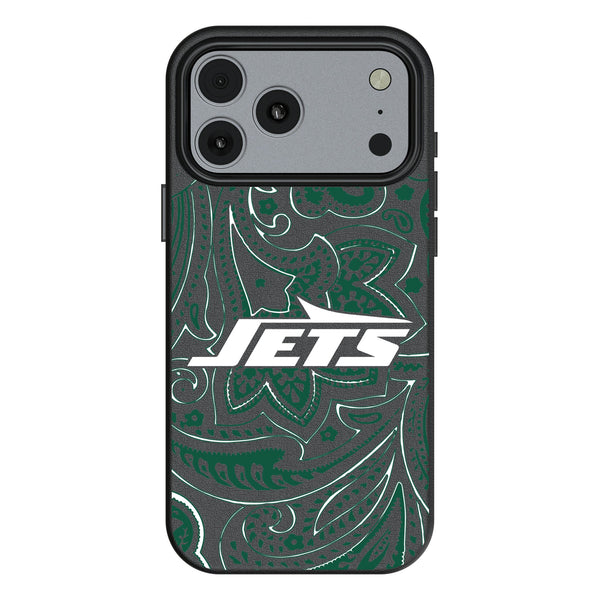 New York Jets Paisley iPhone MagSafe Compatible Phone Case for Apple iPhone