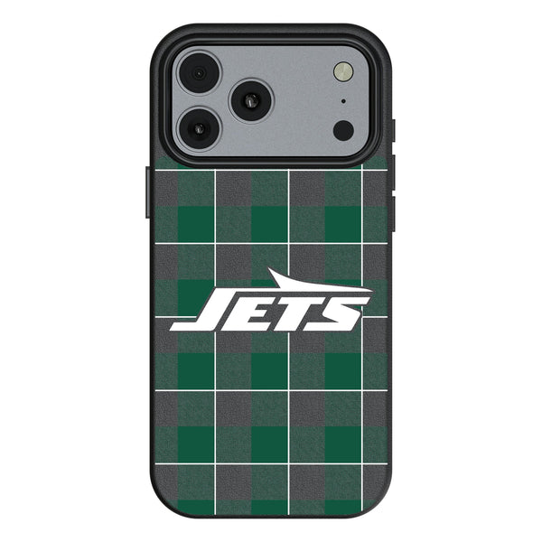 New York Jets Plaid iPhone MagSafe Compatible Phone Case for Apple iPhone