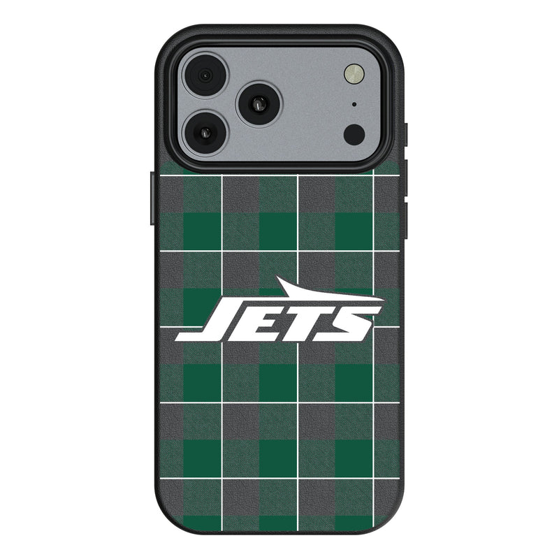 New York Jets Plaid iPhone MagSafe Compatible Phone Case for Apple iPhone
