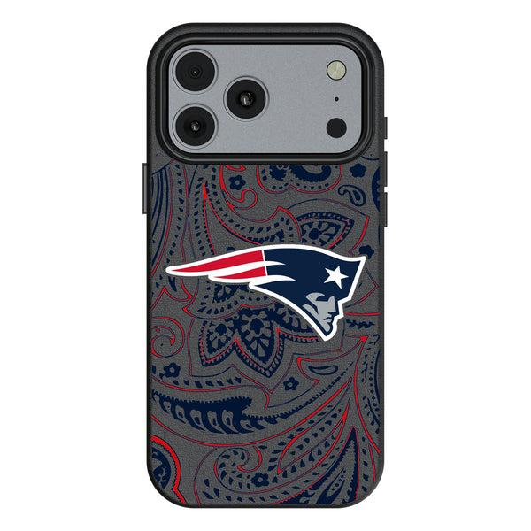 New England Patriots Paisley iPhone MagSafe Compatible Phone Case for Apple iPhone