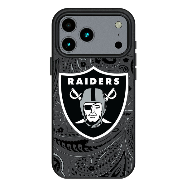 Las Vegas Raiders Paisley iPhone MagSafe Compatible Phone Case for Apple iPhone